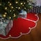 48&#x22; General Store Collection Scalloped Red Tree Skirt